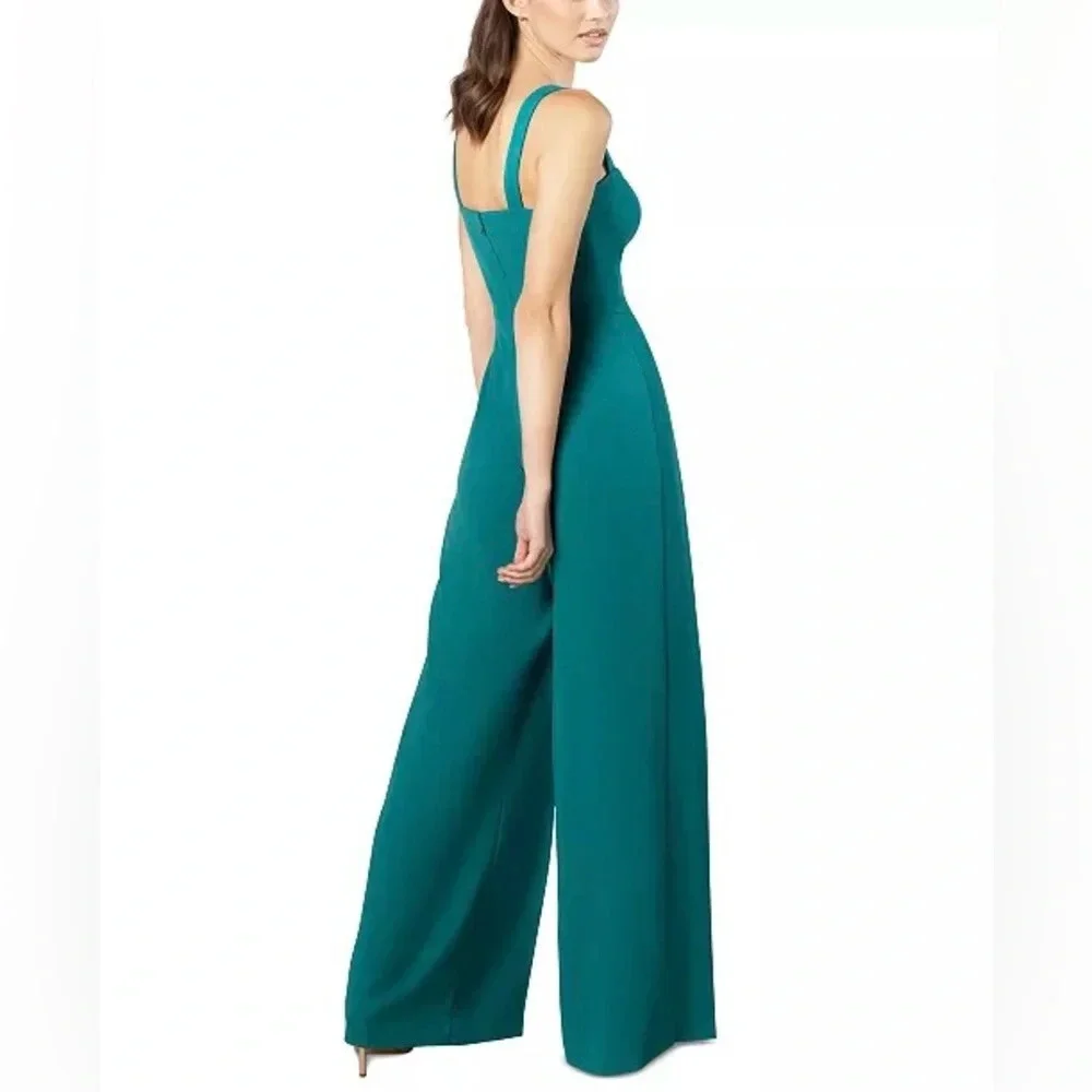Dress The Population Rai Pleated Wide-Leg Jumpsuit Romper Cruise Event Gala Larg - Picture 8 of 16